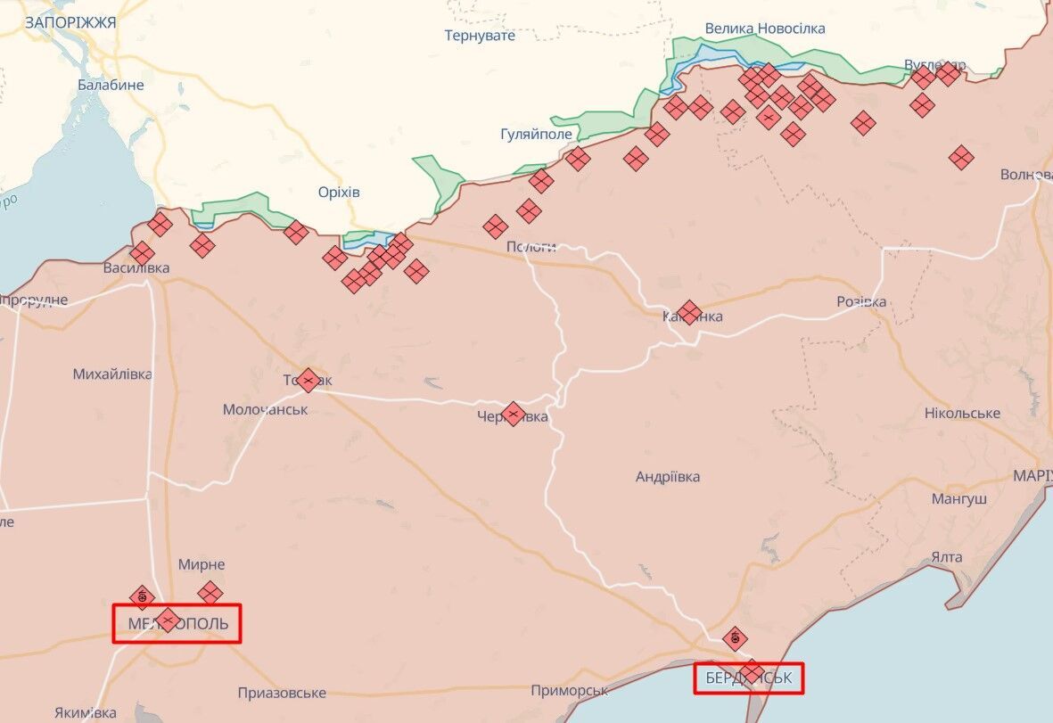 ЗСУ продовжують наступальну операцію на Мелітопольському та Бердянському напрямках – Генштаб