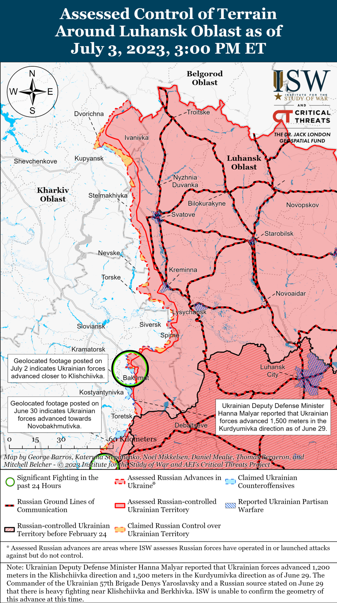 ВСУ ведут контрнаступательные операции на четырех участках фронта, z-блогеры боятся, что украинские войска форсируют Днепр – ISW