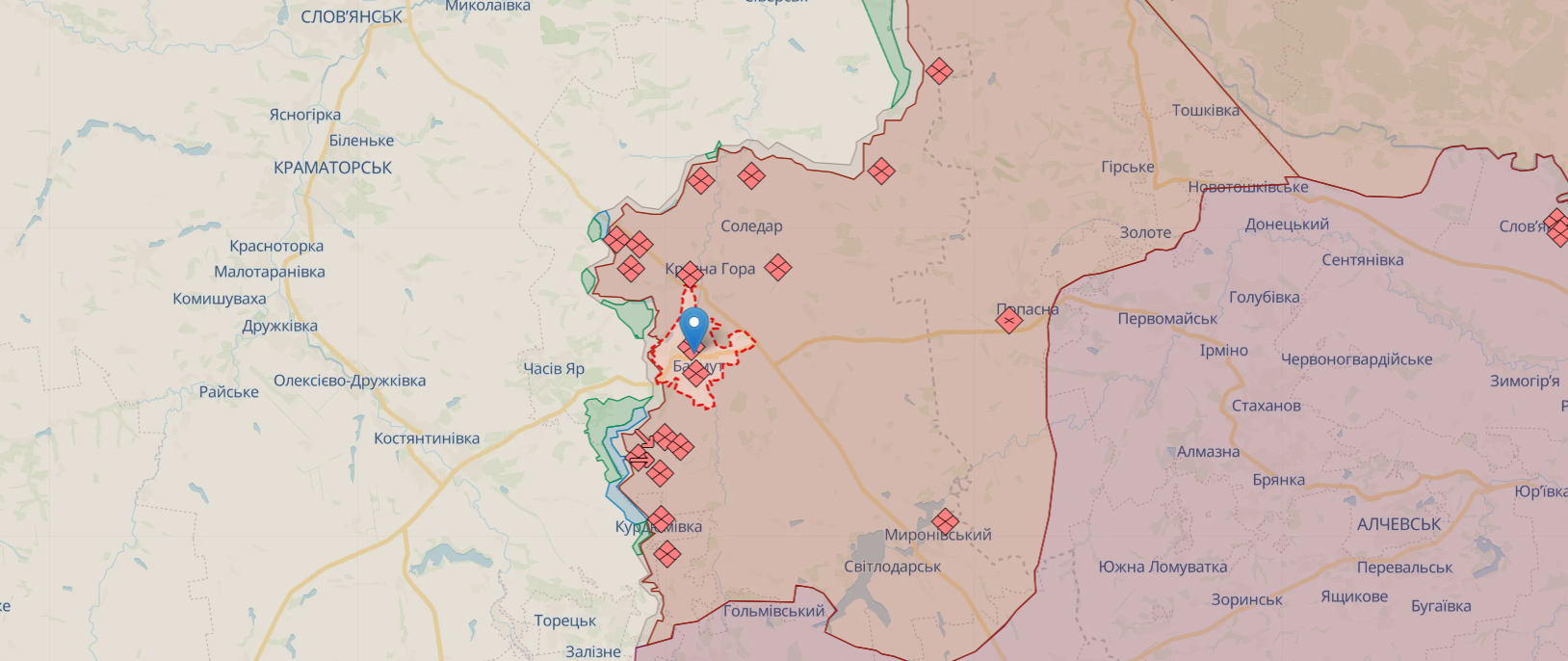 Українські прикордонники знешкодили групу піхоти ворога на околицях Бахмута. Відео