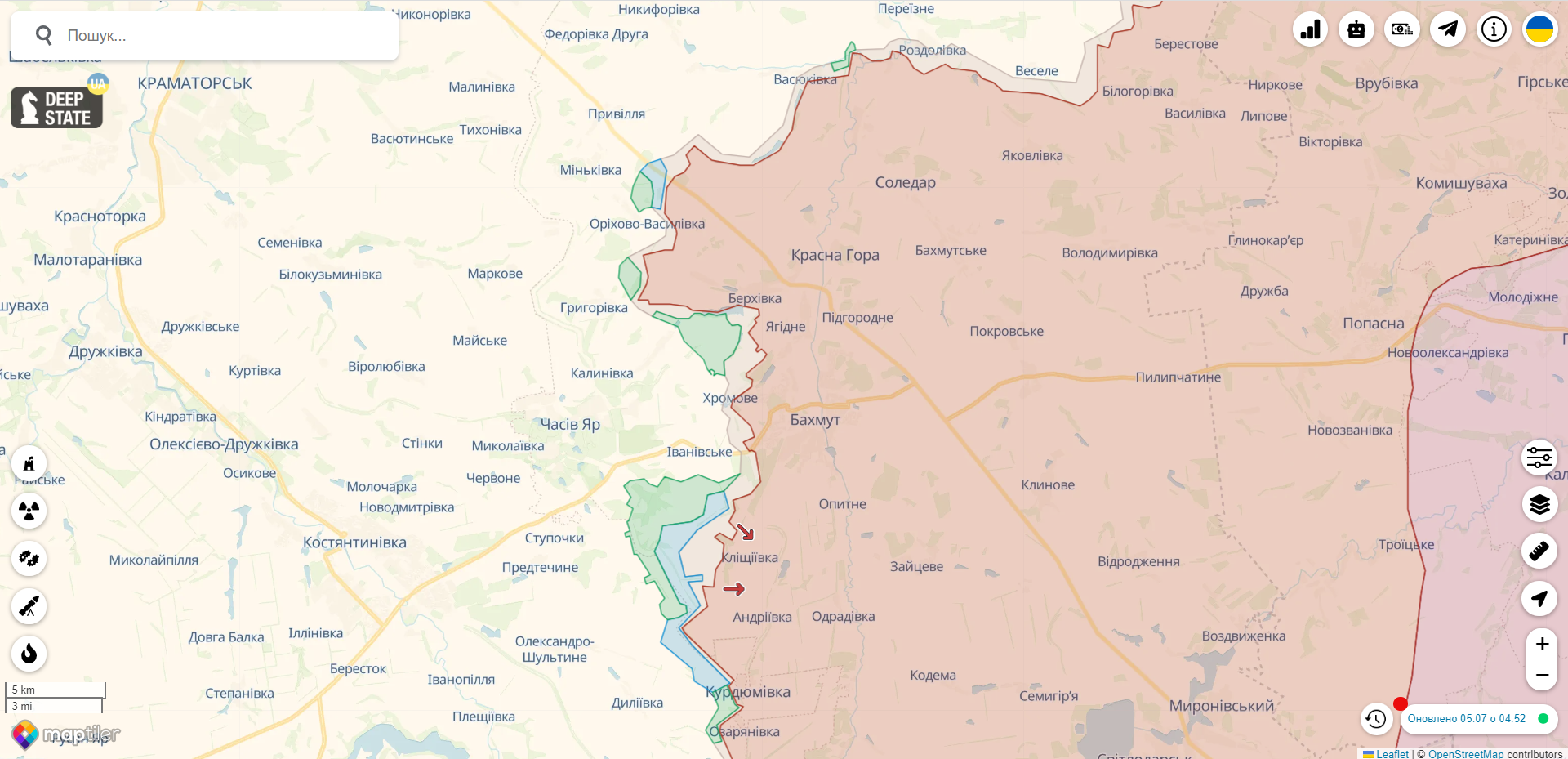 ВСУ добились успеха в результате наступления в районе Клещиевки, враг применяет резервы – Генштаб