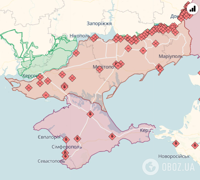 Временно оккупированная территория юга Украины