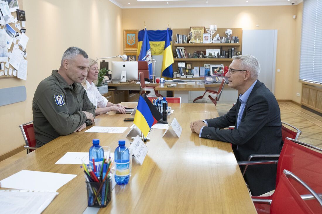 Кличко встретился с новоназначенным послом Германии Мартином Егером. Фото