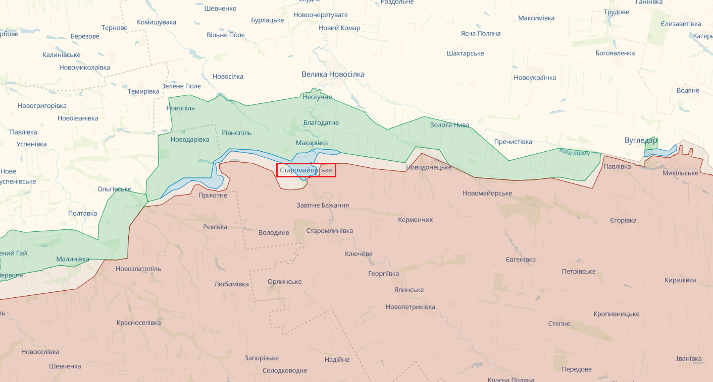 Окупанти намагалися відновити втрачене положення в районі Старомайорського, ЗСУ відбили всі атаки – Генштаб