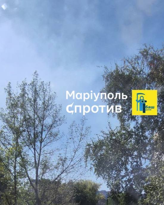 В Мариуполе партизаны сожгли базу оккупантов: "бавовна" пришла не с воздуха. Фото