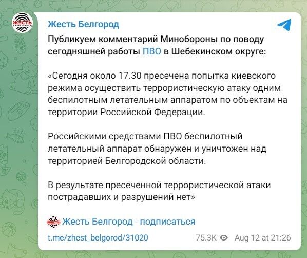 У Росії заявили про нову атаку "українських" безпілотників: що відомо
