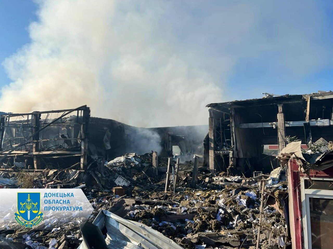 Окупанти обстріляли Краматорськ із ЗРК С-300 і поцілили в склади з продуктами: є загиблі та поранені. Фото