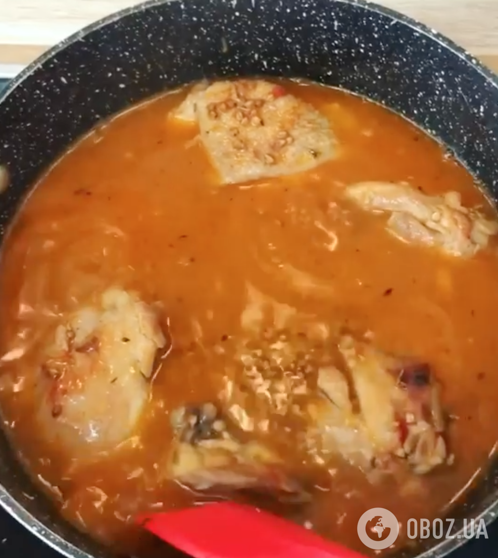 Готовый плов с куриным мясом