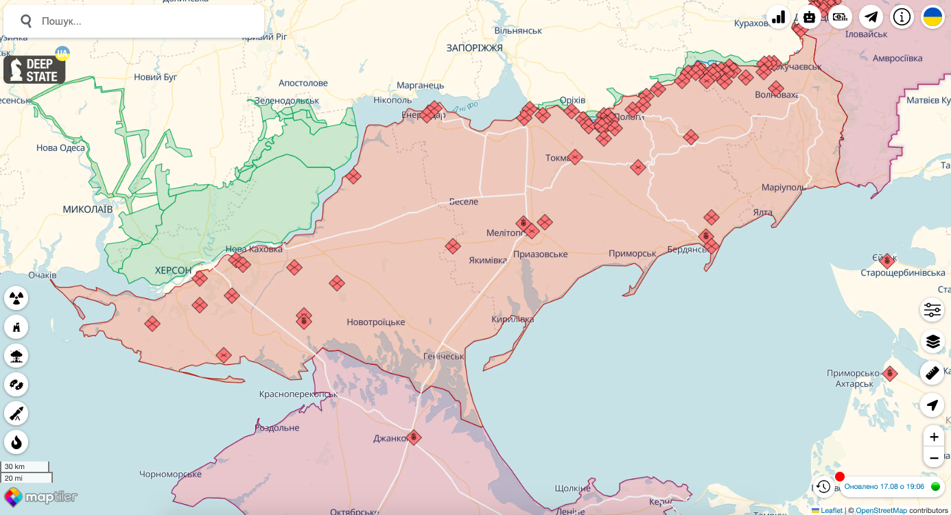 Мінус 27 одиниць військової техніки: озвучено великі втрати РФ на Таврійському напрямку