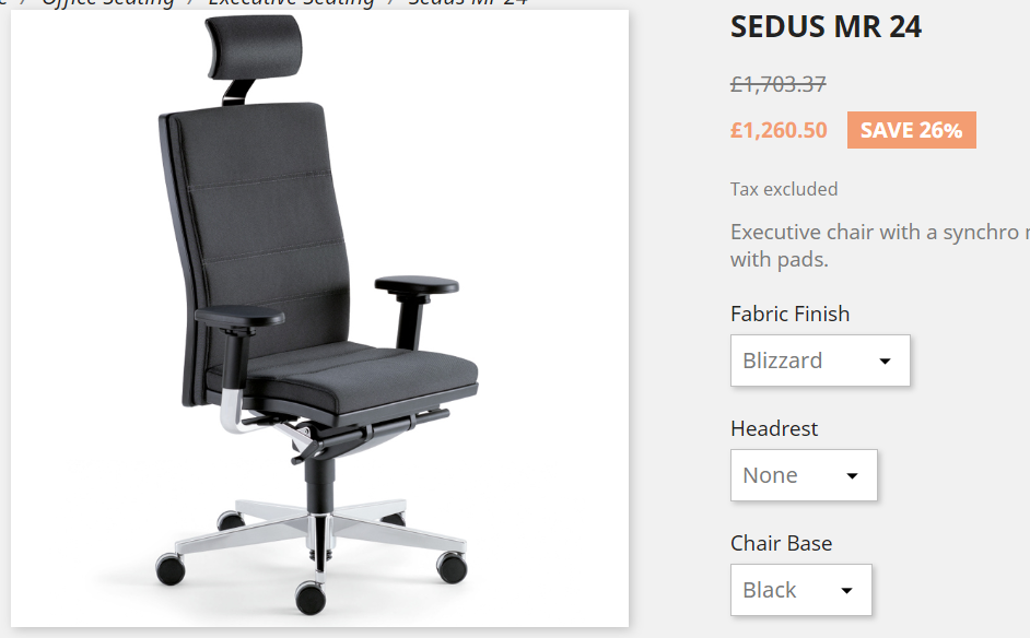 Ціна крісла у Британії – близько 60 тис. грн