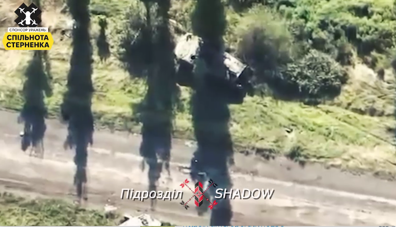 Подразделение Shadow мастерски уничтожило авто с оккупантами. Видео
