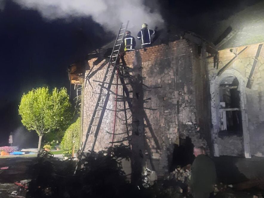 У КОВА розповіли про наслідки нічної атаки "Шахедами" на Київщині 2 серпня. Фото