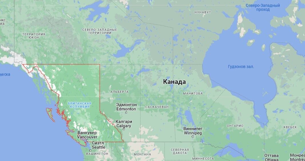В Британской Колумбии введено чрезвычайное положение: Канада продолжает бороться с лесными пожарами