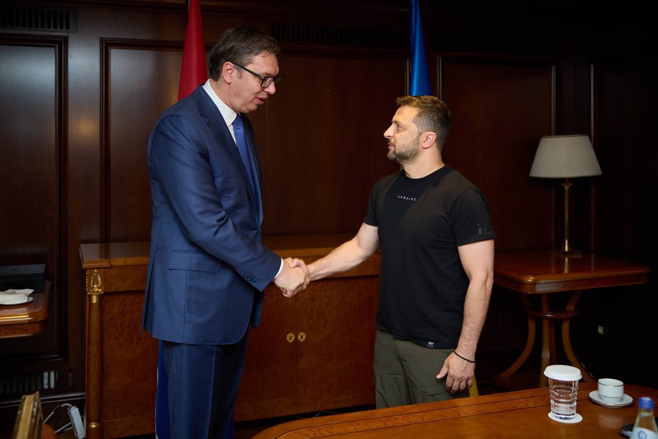 Зеленский встретился с президентом Сербии в Афинах: стали известны подробности. Фото