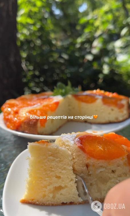 Сезонний пиріг з абрикосами ''Догори ногами'': виходить дуже ніжним та повітряним 