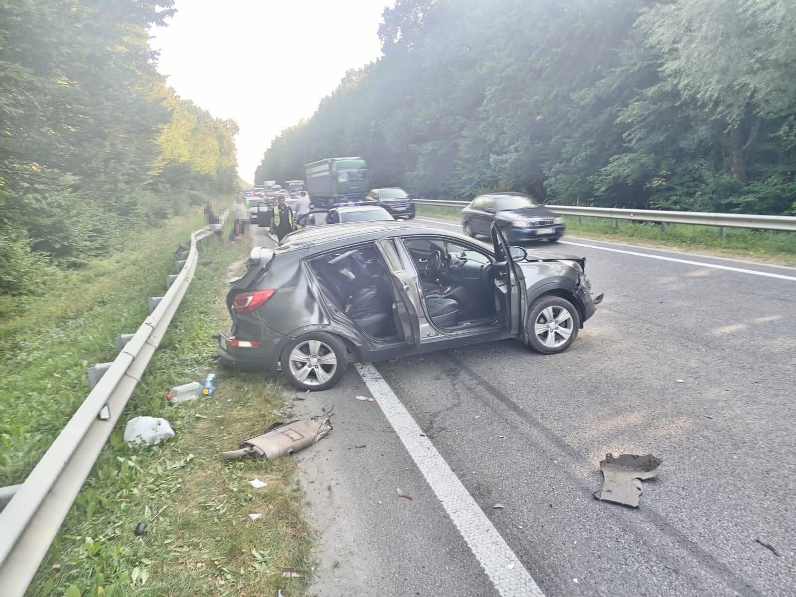 Автомобильная авария произошла 22 августа