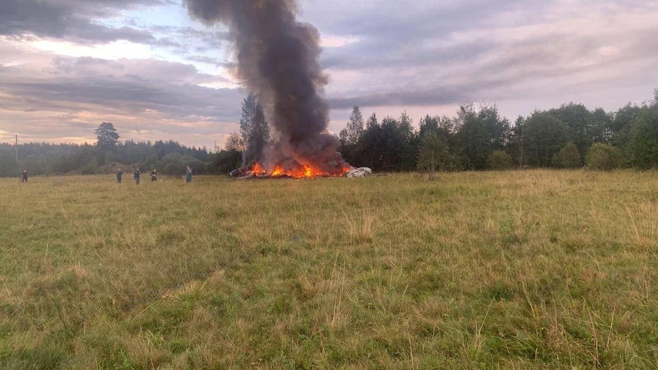У Тверській області РФ розбився літак Пригожина