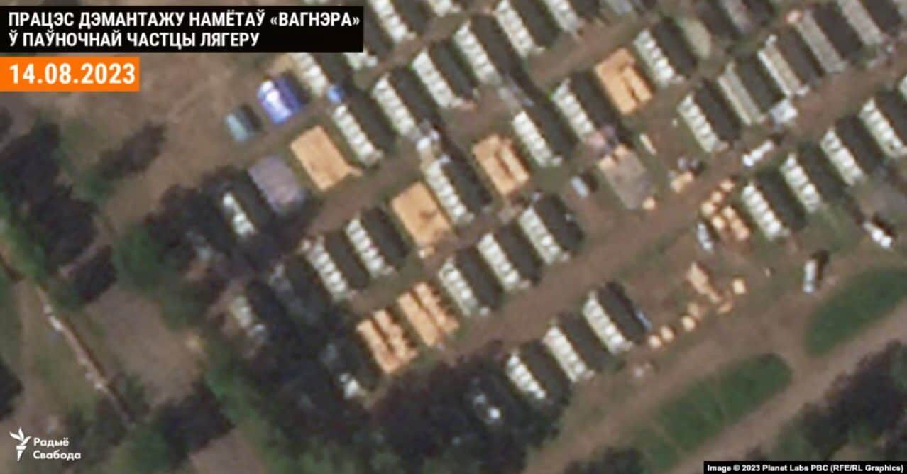 Недовго протрималися: у Білорусі демонтують табір "вагнерівців". Супутникові фото