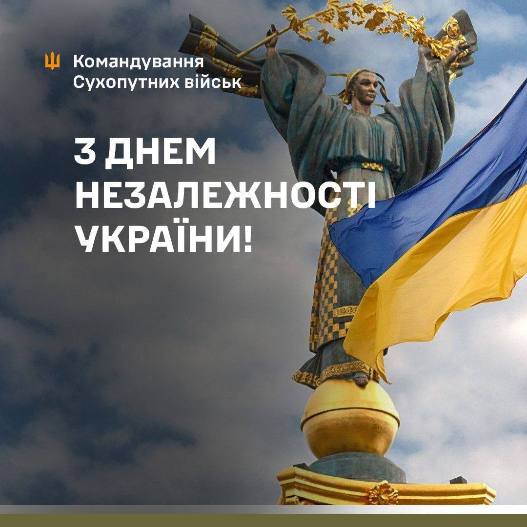 "Ми повинні закінчити цю війну перемогою": Залужний, Буданов, Наєв, Малюк і Сирський привітали українців із Днем Незалежності