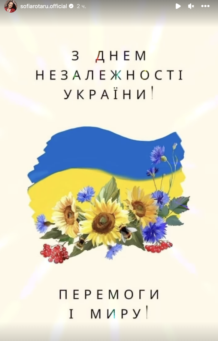 "Мы едины в желании быть независимыми": Ротару, Лобода, Вакарчук и другие знаменитости обратились к украинцам в День независимости