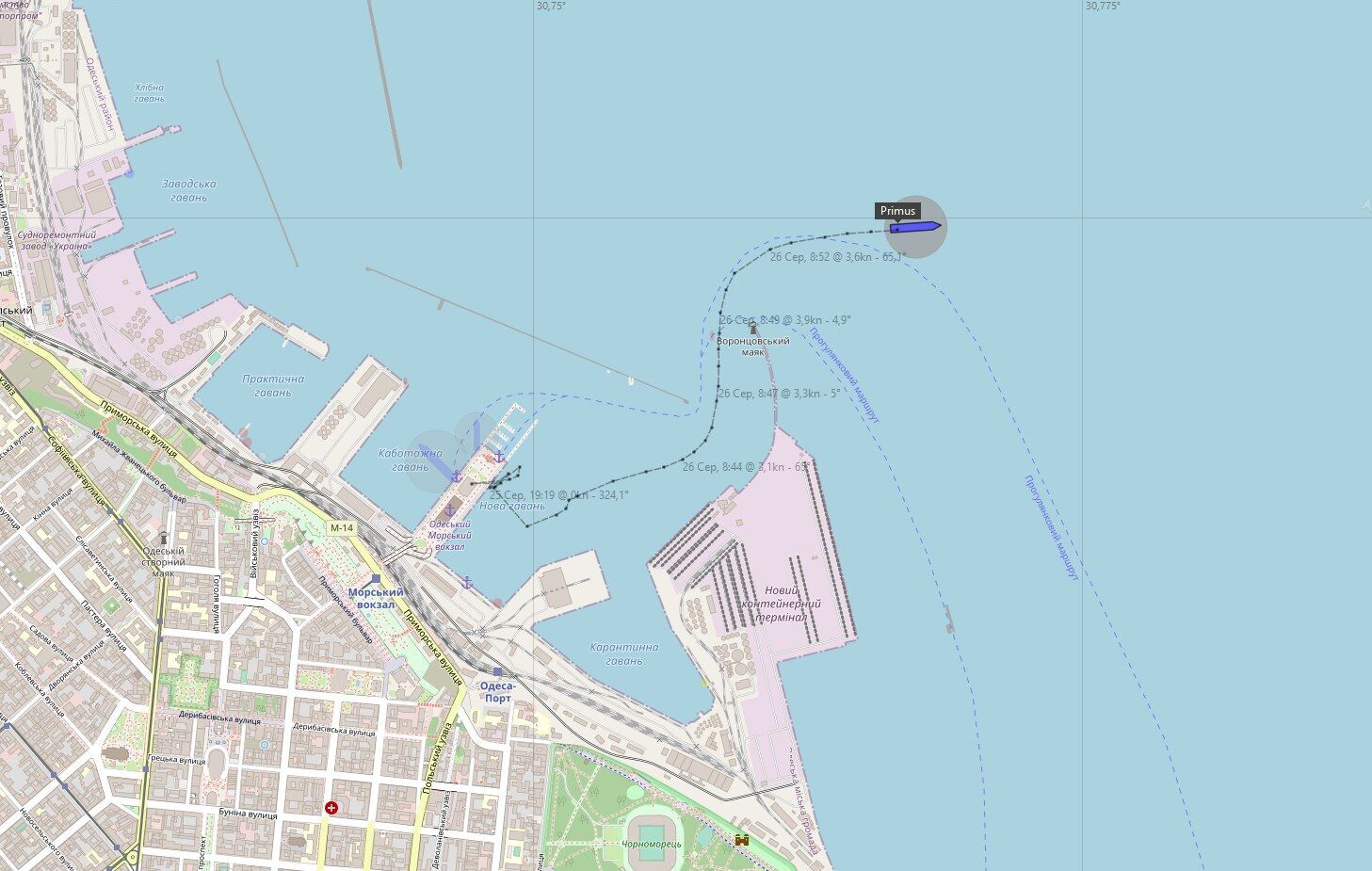 Из акватории Одесского порта вышло уже второе грузовое судно