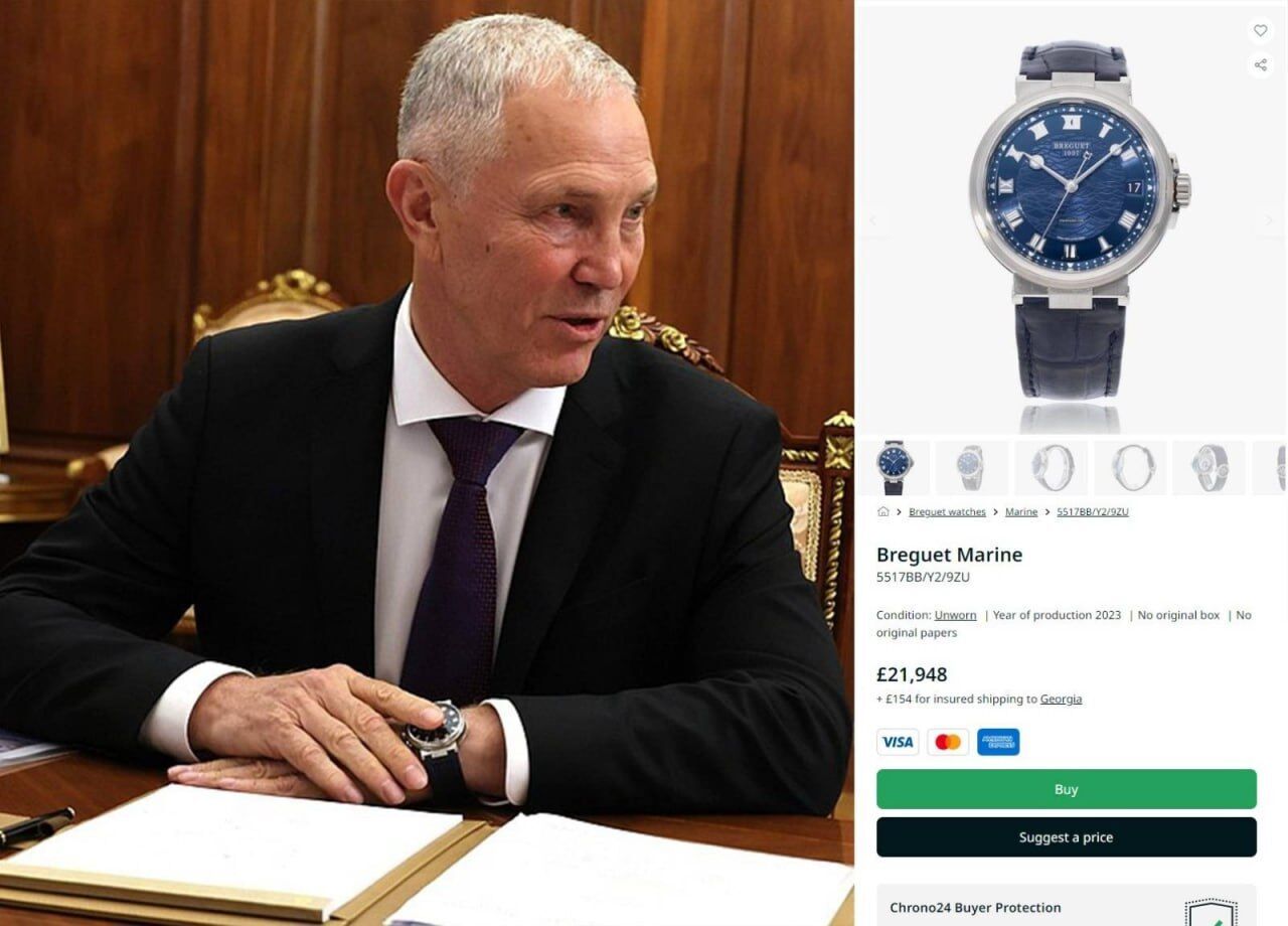 Херсонський колаборант Сальдо "засвітив" годинник вартістю майже $30 тис. дол. Фото