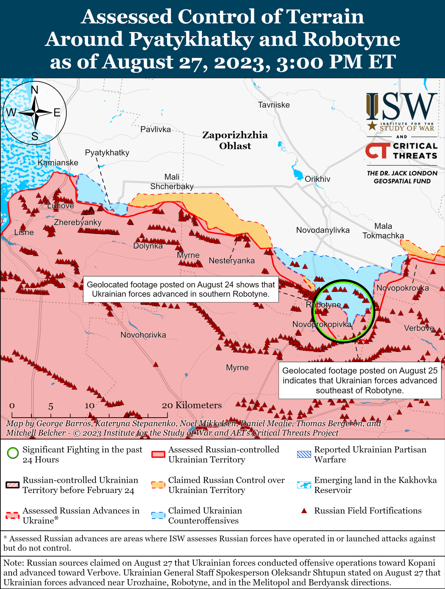 ЗСУ просунулися на Запорізькому напрямку, але є нюанс: в ISW вказали, що сповільнює наступ. Карта
