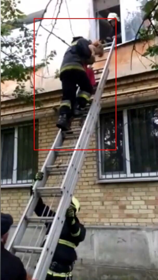 В Киевской области маленькая девочка хотела по канату спуститься со второго этажа дома. Фото и видео