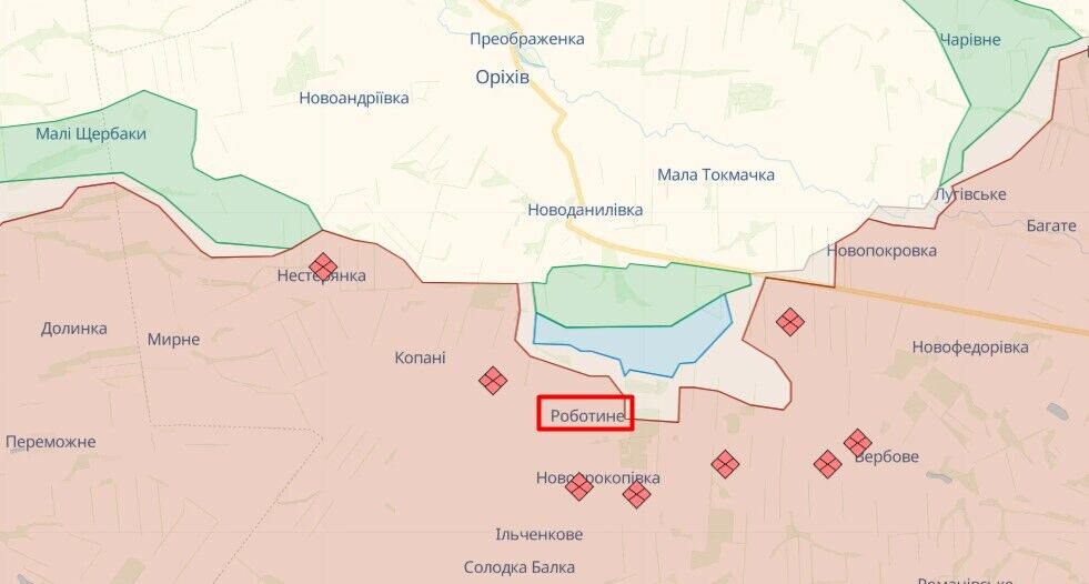 Є просування: у Нацгвардії розповіли про успіхи на Мелітопольському напрямку. Карта