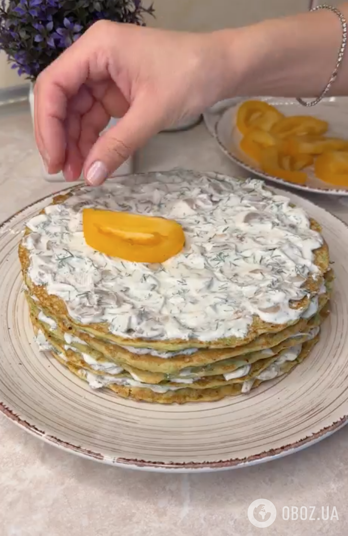 Готовый торт из кабачков