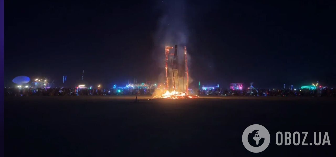 На всемирно известном фестивале Burning Man в США сожгли инсталляцию из Украины: Виталий Дейнега рассказал о ее символизме. Видео