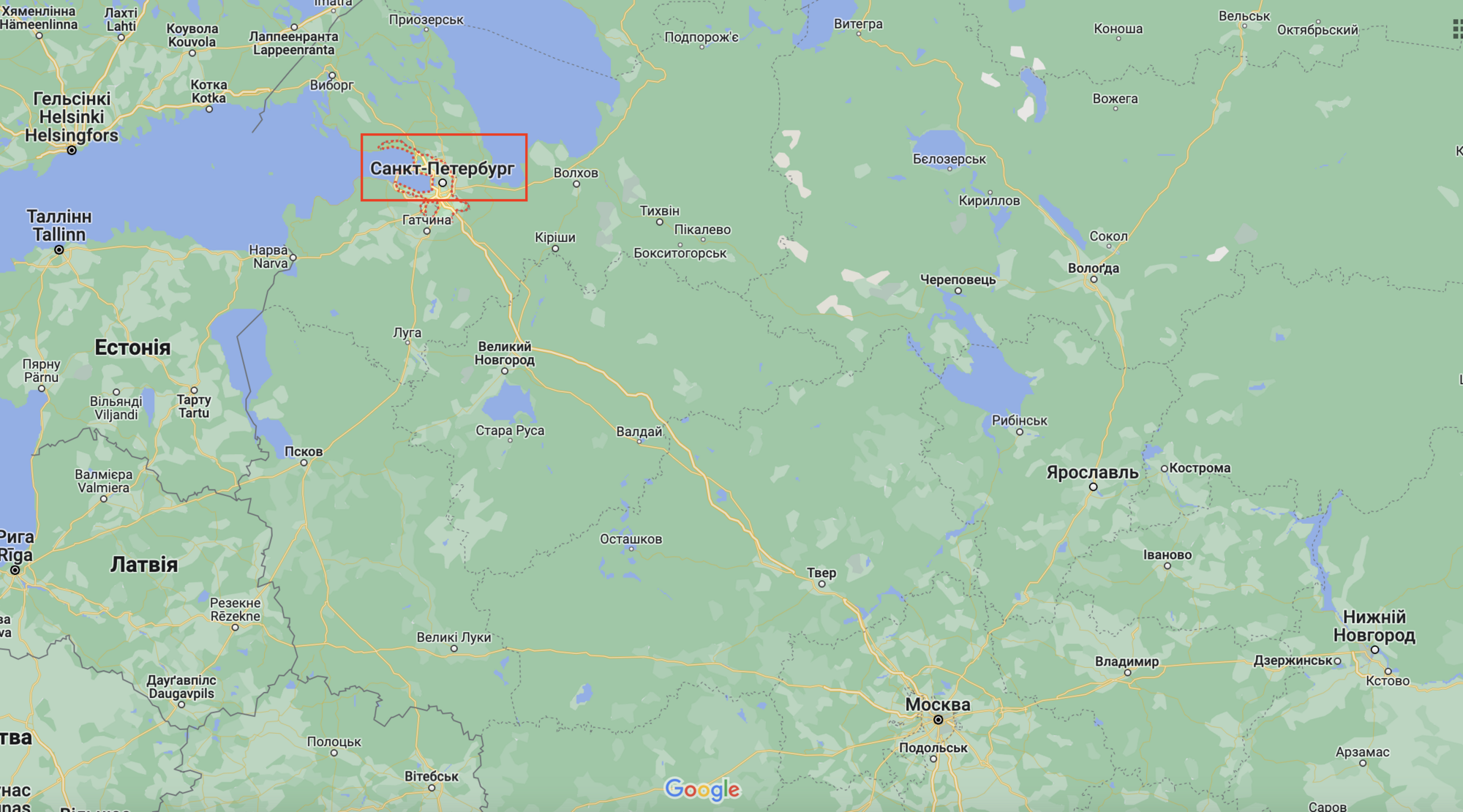 "Кавказ без Росії": на вулицях Санкт-Петербурга з'явились антиросійські написи. Фото