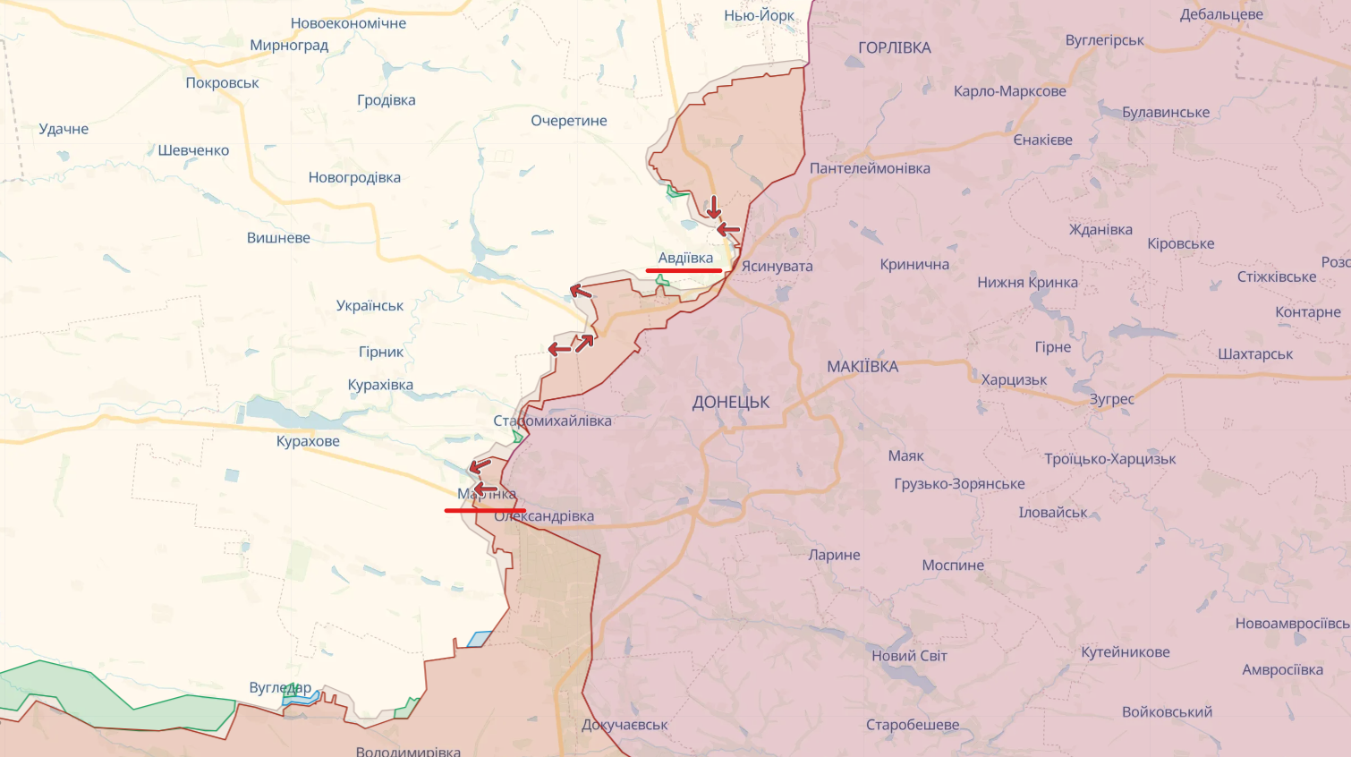 Войска РФ отчаянно пытаются окружить Авдеевку: Маляр рассказала о ходе боев. Карта