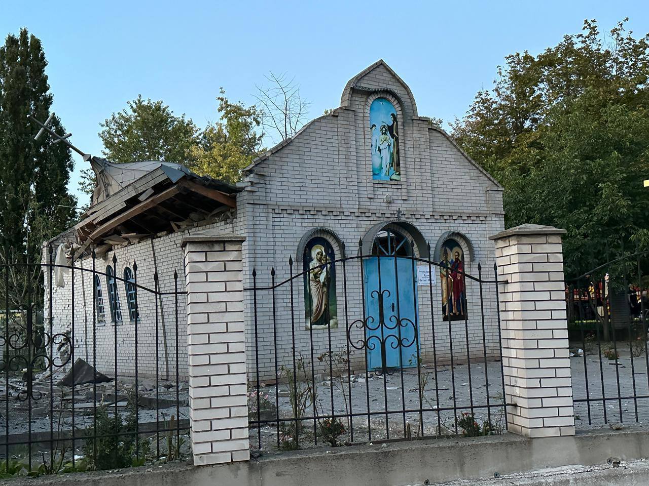 В Запорожье разрушена церковь