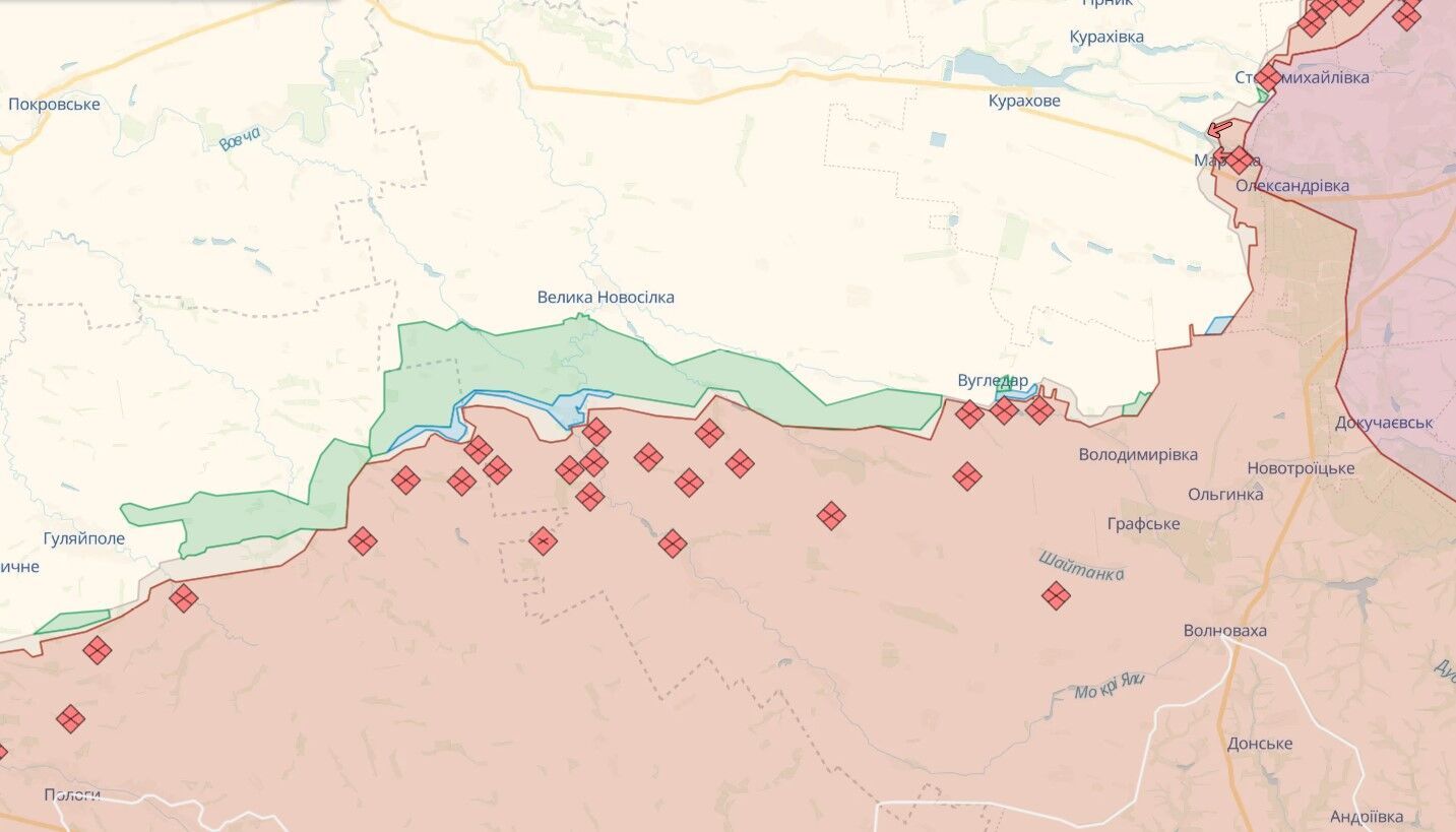 Войска РФ пытаются прорвать оборону ВСУ на Купянском направлении: Маляр рассказала о ситуации. Карта