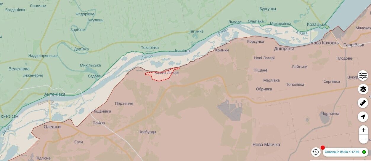 Сили оборони здійснили рейд на лівобережжя Херсонщини – ISW