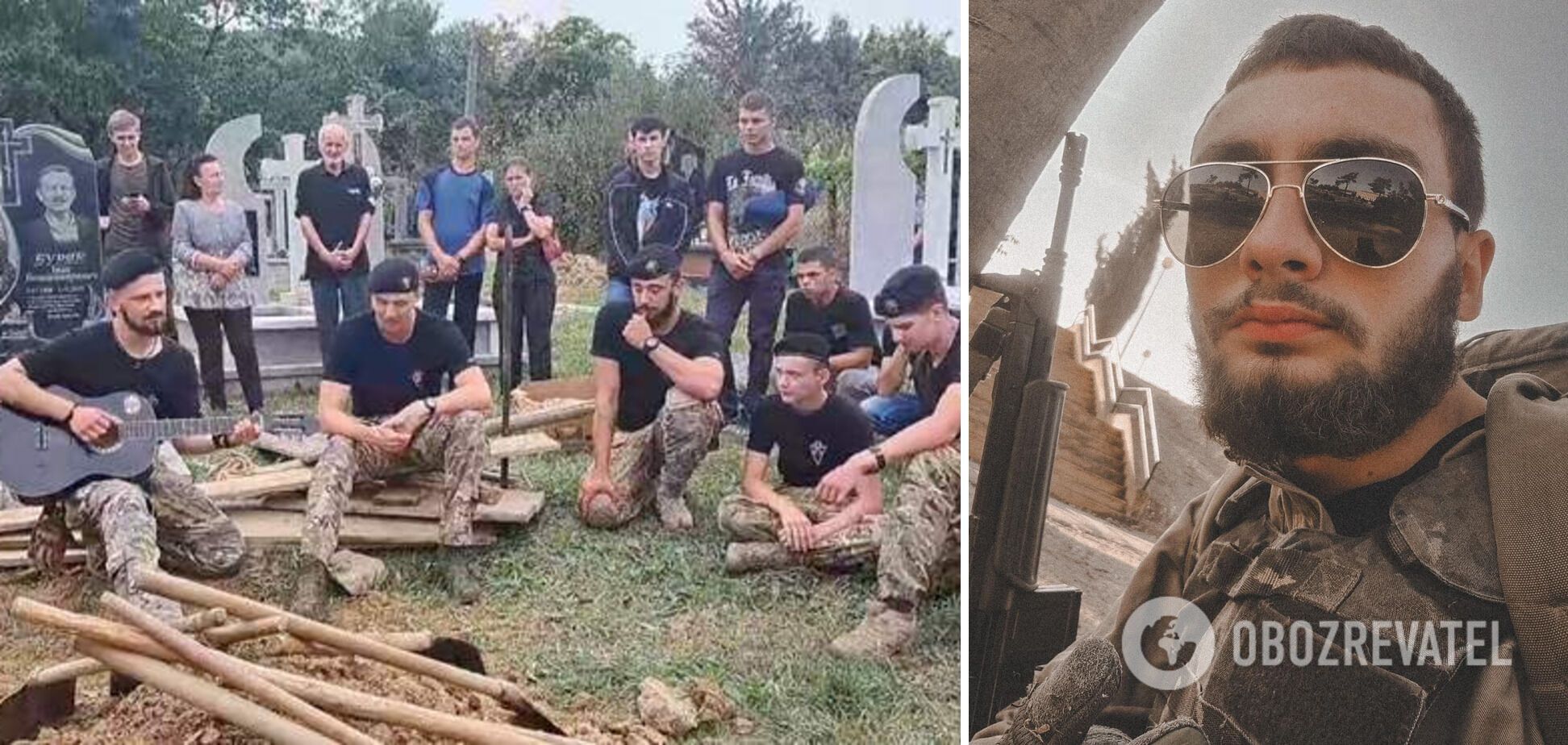 "Сердце разрывается": побратимы на могиле погибшего 20-летнего защитника исполнили его любимую песню. Видео