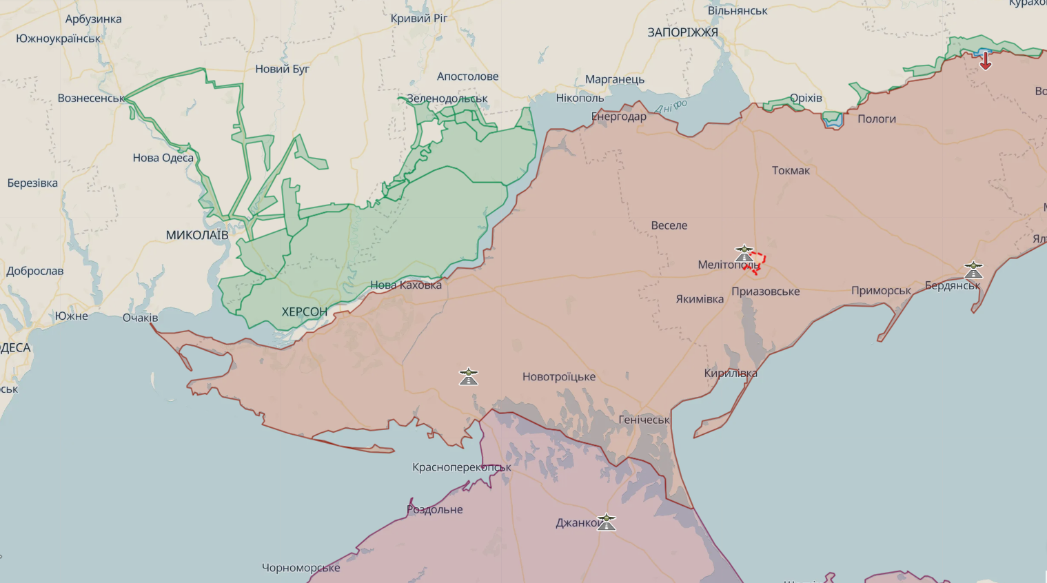 ЗСУ ведуть наступ на  Мелітопольському напрямку, за добу на фронті відбулось понад 25 бойових зіткнень – Генштаб