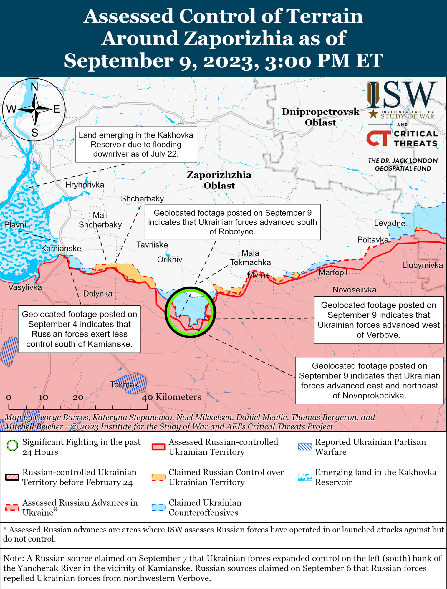 Сили оборони просуваються на кількох напрямках: аналіз ISW. Карта