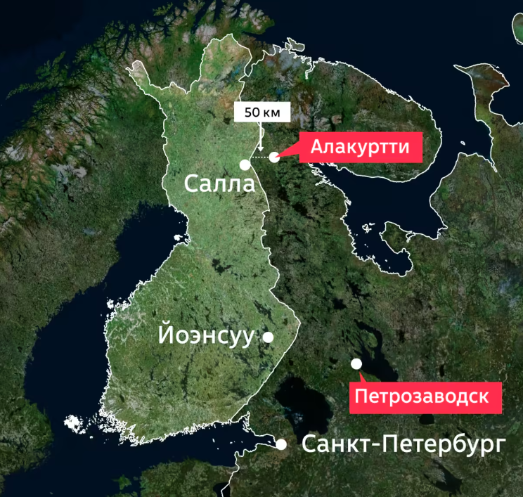 Россия начала обустраивать военные базы недалеко от границы с Финляндией