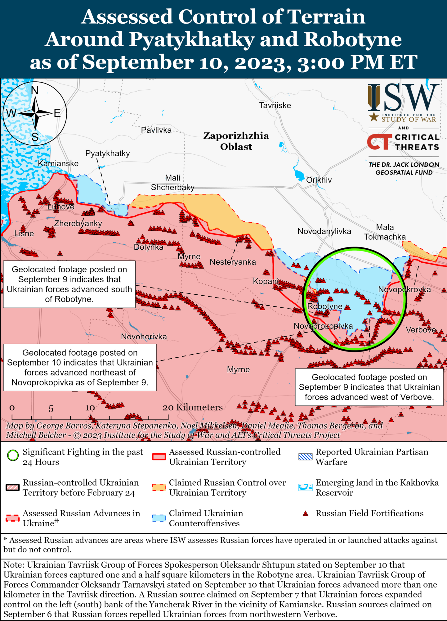 ЗСУ просунулися на південь від Роботиного та в районі Бахмута: в ISW дали прогноз, як зміна погоди може вплинути на перебіг боїв. Карта