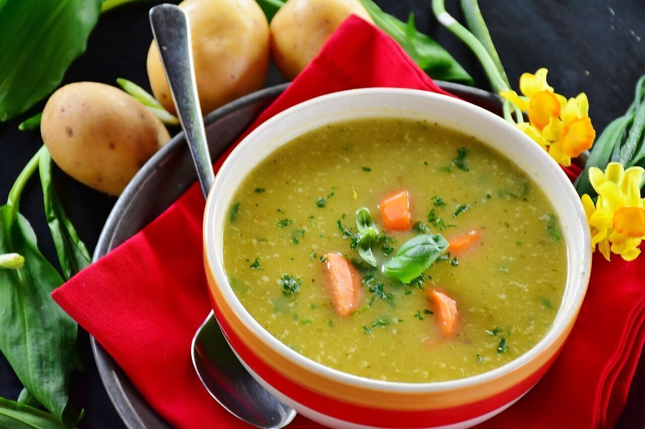 Вкусный суп с овощами