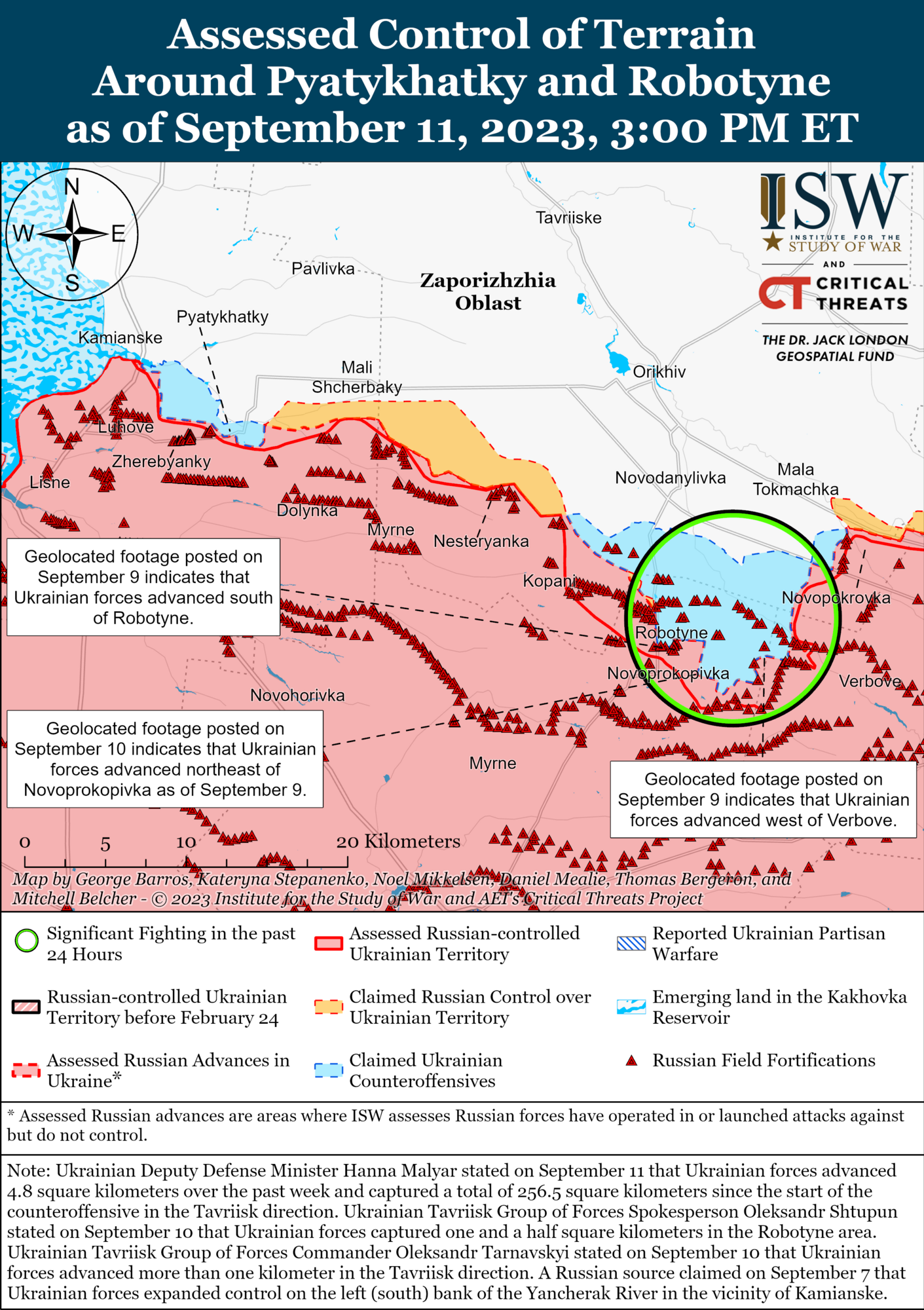 ВСУ продвинулись в районе Бахмута и на западе Запорожской области, Росгвардия вербует в свои ряды экс-наемников ЧВК "Вагнер" – ISW