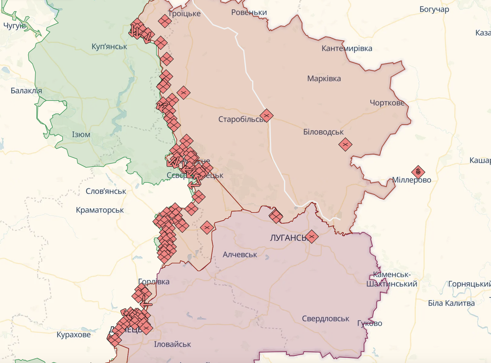 В оккупированном Луганске прогремел взрыв, виднеется дым. Фото