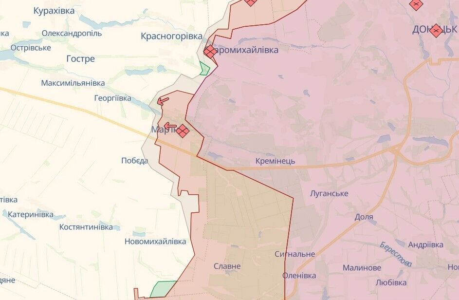 ЗСУ мають успіх у районі Кліщіївки: відбулось 17 бойових зіткнень – Генштаб