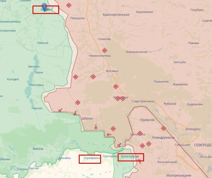 Войска РФ продолжают наступление на Серебрянское лесничество, Белогоровку и Макеевку: появились новые данные о ходе боев. Карта