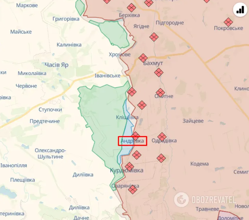 Во время освобождения Андреевки оккупанты открыли огонь по своим из-за массовой сдачи в плен