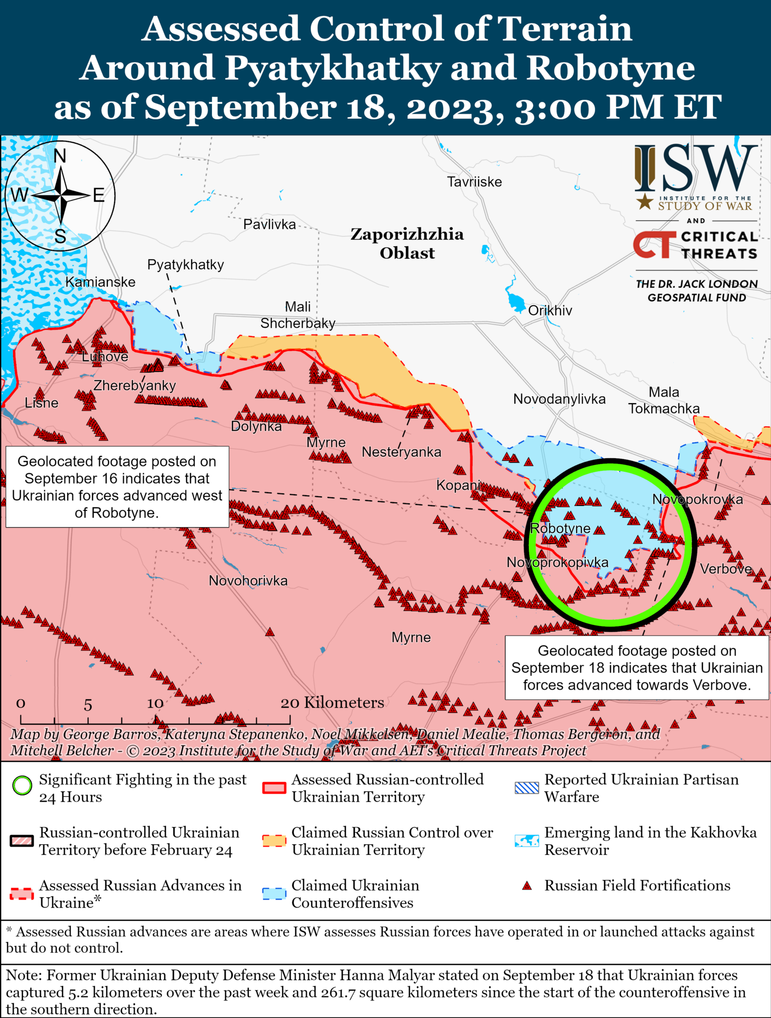 Войска РФ к югу от Бахмута ослаблены: в ISW оценили шансы ВСУ на новый прорыв после освобождения Андреевки и  Клещиевки