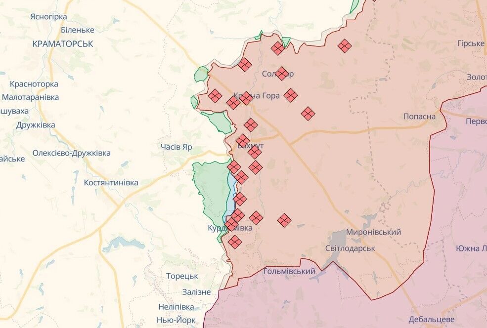 ЗСУ відбили атаки армії РФ і продовжують штурм Бахмута й наступ на Мелітополь: відбулося 15 бойових зіткнень – Генштаб