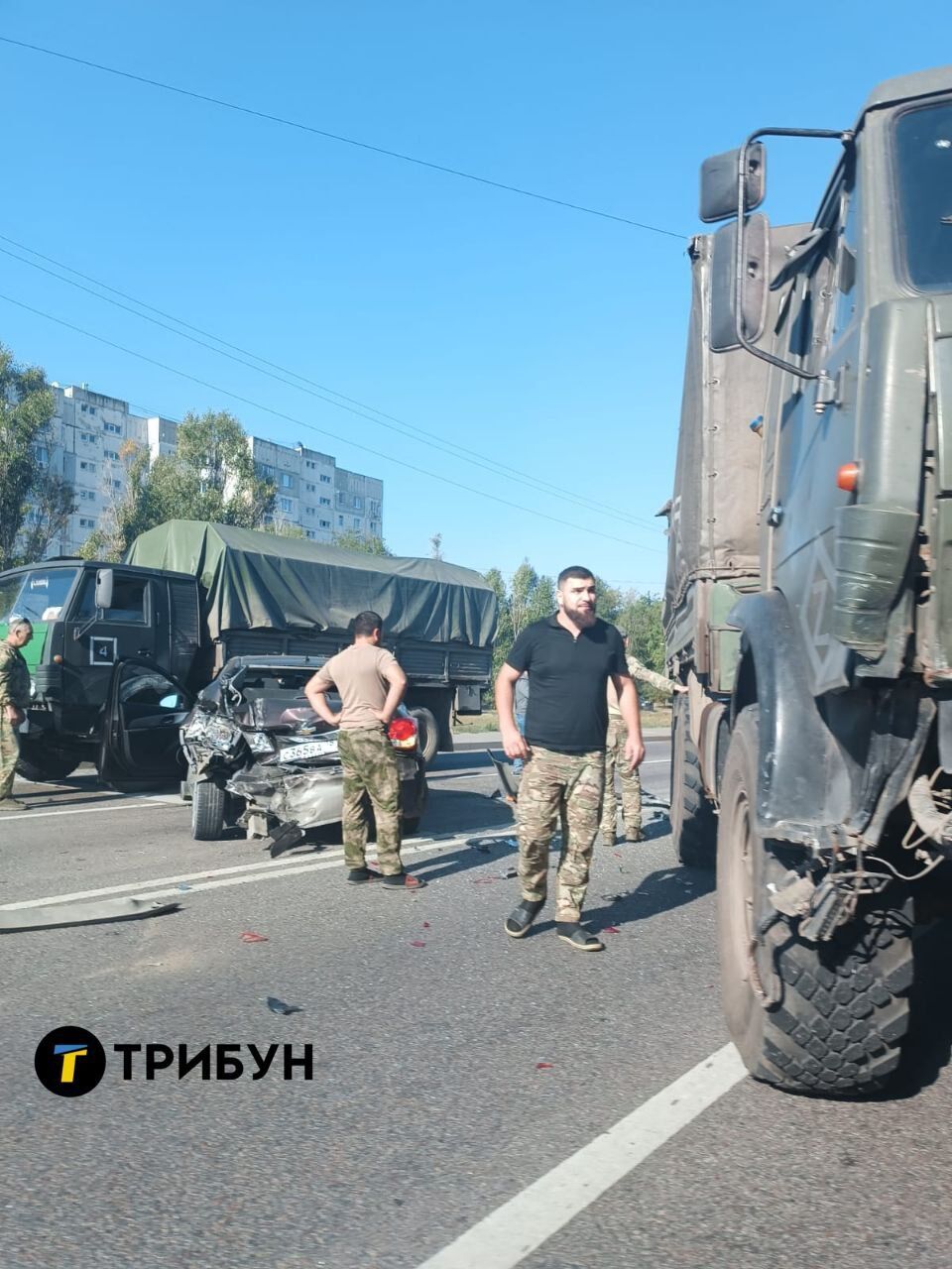 Российские оккупанты устроили аварию