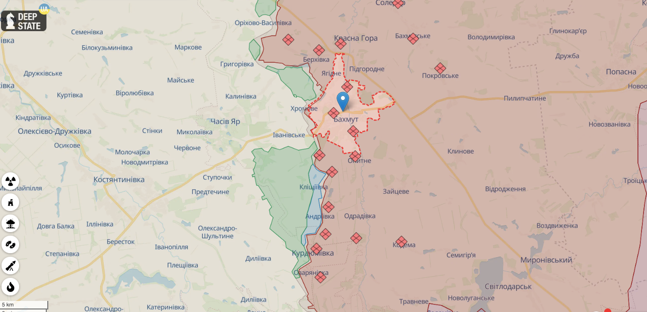 ВСУ на Бахмутском направлении уничтожили более 200 оккупантов и 6 складов с боеприпасами, – Евлаш